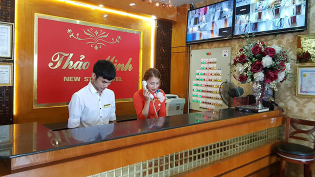lễ tân khách sạn Thảo Minh