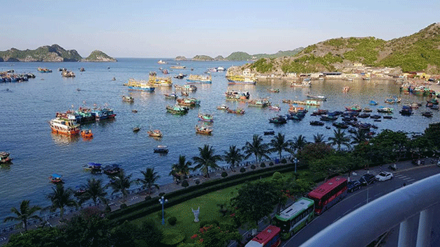 Toàn cảnh view biển của khách sạn